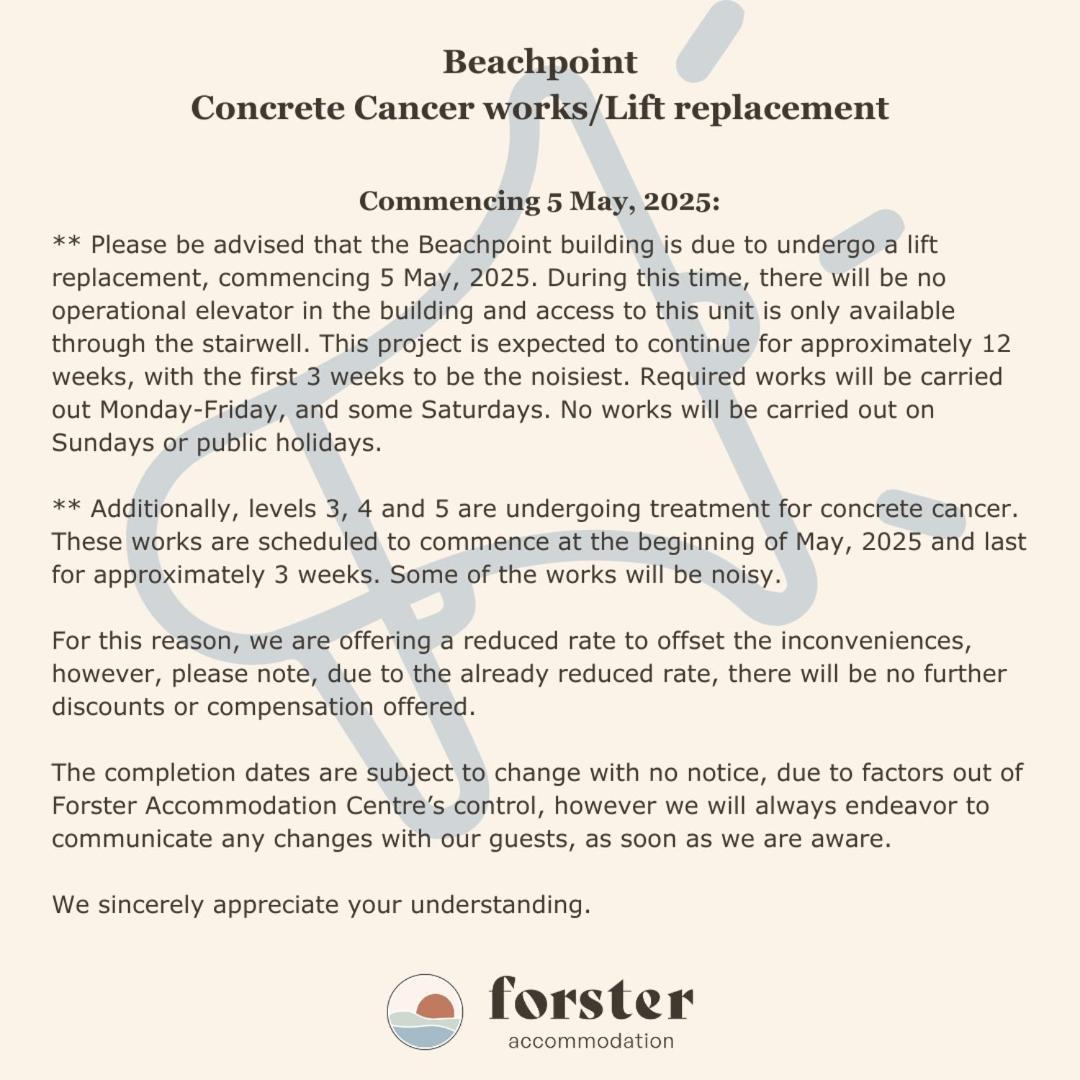 Beachpoint 402 - Linen Not Included Forster Esterno foto
